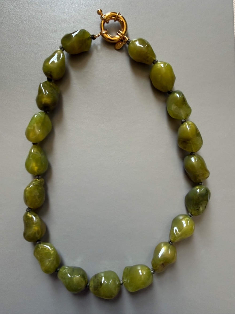 Sezane Kali Necklace Olive Green - Size TU - Picture 2 of 2